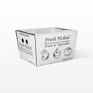 Cesto autoblocante cónico 1-Peck hecho de cartón duradero - Product Image 1