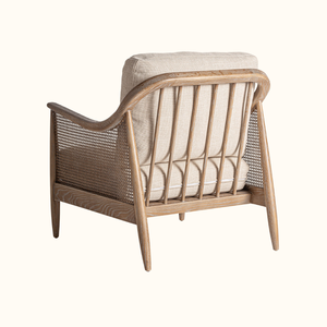 Aurelia Teak and Rattan Armchair Stylish Living Room Chair - Product Image 4