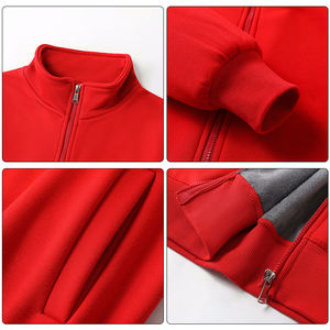 Sudaderas de hombre de alta calidad espesar algodón personalizado 14 cremallera media cremallera cuello Jersey cuarto moda sudaderas con capucha personalizadas - Product Image 6