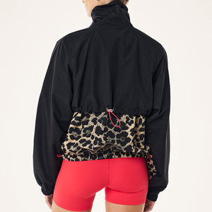 Premium Performance Fit Animal Pattern <b>Women</b> <b>Windbreaker</b> Jacket Urban Style Heavyweight Breathable Sportywear Zipper Jacket - Product Image 2