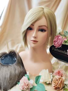 แฮร์ท็อปเปอร์ผมคนแท้จากเวียดนามสำหรับต่อผมมนุษย์ทำจาก100% หนังกำพร้าแบบตรง - Product Image 2