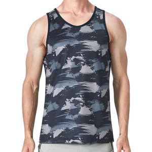 เสื้อกล้ามระบายอากาศได้ดีดีไซน์ระบายได้ดีสำหรับผู้ชายเสื้อกล้ามใส่วิ่งเล่นกีฬายิมฟิตเนสไซส์ใหญ่พิเศษออกแบบได้ตามต้องการ - Product Image 1