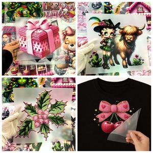 Nuevo Diseño de Pegatinas DFT para Camisetas, Hojas de Impresión Personalizadas para Maestros, Diseños de Transferencia Térmica Listos para Prensar, con Dibujos Animados - Product Image 6