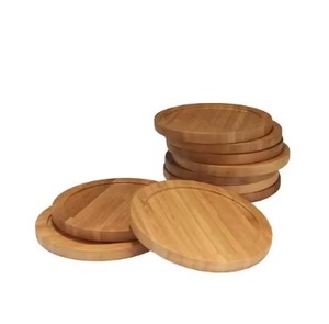 Natural Wooden Coaster With Leaf Etching Luxury <b>Table</b> <b>Decorative</b> Home Office Restaurants Pads <b>Top</b> Trending - Product Image 2