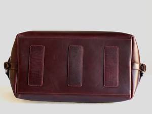 Sac de voyage en cuir véritable pour homme, vintage, week-end, sport, nuit, bagage à main, brun vieilli, grand, luxe, polyester - Product Image 2