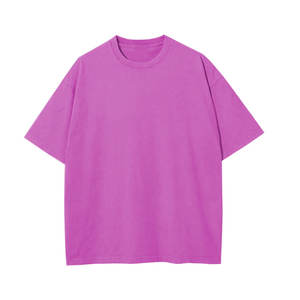 Vente en gros de coton de qualité supérieure t-shirts à épaules tombantes lavées à l'acide t-shirts à col rond pour hommes fabriqués au Bangladesh - Product Image 6