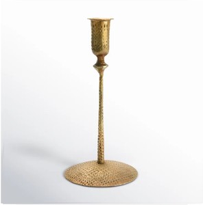Portavelas de Metal dorado único, soporte minimalista elegante hecho a mano para mesa de comedor, centro de mesa de boda y acento de decoración del hogar - Product Image 6