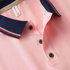 Polo personalizado camisas de punto de gran tamaño para hombre Camiseta de algodón transpirable ropa de trabajo uniforme bordado Polo para hombre - Product Image 3