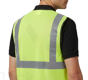 Chalecos de Seguridad Reflectantes de Alta Visibilidad con Diseño Impermeable ANSI Clase 1, Cierre Frontal con Cremallera y Cuello en V Ajustable - Product Image 6