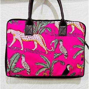 Sac fourre-tout pour ordinateur portable Jaipuri, grand format, tendance, imperméable, en tissu, avec fermeture éclair, pour le travail - Product Image 1