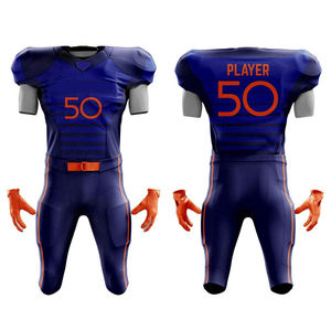 Uniforme de Fútbol Americano para Escuela Secundaria, Listo para el Equipo, Manga Corta, Estampado, Transpirable, de Malla, Tallas Grandes Disponibles - Product Image 4