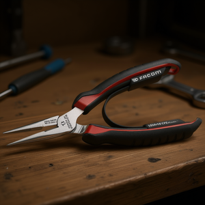 Pince à bec court demi-rond Facom - Product Image 3