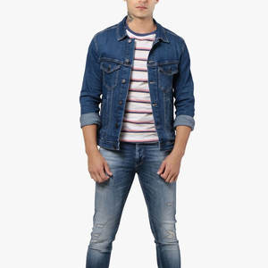 Chaqueta Vaquera Desgastada a Precio Razonable, Chaqueta Vaquera para Hombre de Buena Calidad, Prenda de Algodón, Chaqueta Vaquera para Hombre - Product Image 4