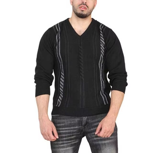 Meilleur prix, vente chaude, pulls en polaire pour hommes personnalisés, col en V noir, en provenance du Pakistan, nouveau design, vente chaude, prix bas - Product Image 1