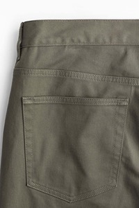 Pantalons chino en twill de coton slim fit pour homme, respirants, longueur régulière, taille élastique, personnalisables, pantalons de marque tendance, vente en gros - Product Image 3
