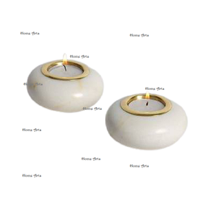 Greatest Quality Customized Shape Candle Holder Designer <b>White</b> Color Marble Candle Holder For Hot Sale - Product Image 4