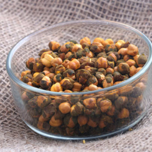 Pois chiches chana grillés indiens de qualité supérieure, haricots épicés hypocaloriques à haute teneur en protéines, sans OGM, prêt-à-manger, emballage en boîte - Product Image 1