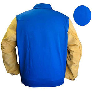 Chaqueta de soldadura Premium, traje resistente al calor, ropa de cuero para soldadores, chaqueta de ropa de soldadura de cuero Industrial antichispas - Product Image 4