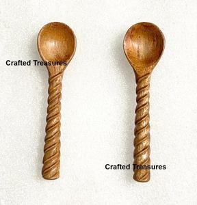 Dernières cuillères à servir en résine époxy 2026, cuillère à thé pour le petit-déjeuner, vaisselle, ustensiles de cuisine, ensemble de 2 cuillères à servir au meilleur prix - Product Image 5