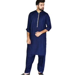 Shalwar Kameez Informal de Color Sólido Liso a Precio Económico, Shalwar Kameez Personalizado Nuevo para Hombre al por Mayor, MOQ BAJO - Product Image 1