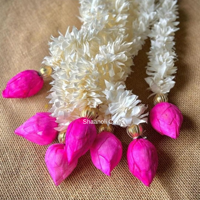 Nouveauté : Guirlandes artificielles de jasmin et de lotus indiennes faites à la main, écologiques, durables et légères pour la décoration de mariage et de Nikah