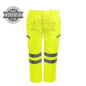 Pantalones de Trabajo de Seguridad Reflectantes de Dos Tonos, Impresión Personalizada, Poliéster/Algodón, Transpirables, Cómodos, Certificación CE, Unisex - Product Image 2