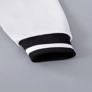 Meilleure vente Veste polaire Letterman de haute qualité pour hommes hiver Style cool Service OEM Coupe-vent en laine teinte unie tissé chauffant - Product Image 4