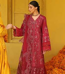 NOUVELLE COULEUR PAKISTANAISE Vente chaude Shalwar Kameez traditionnel Chemise Robe de cérémonie pour l'Aïd et le mariage Femmes Nouveau style Prêt à porter - Product Image 6