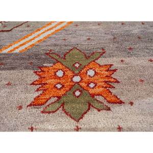 Alfombra de Lana y Seda Anudada a Mano Freedom Manchaha Ivory, Diseño Geométrico Grande para el Hogar, Pasillo, Modelo Rectangular Lub-6592 10mm - Product Image 3