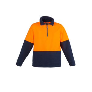 Hi Vis Half Zip Polar Fleece Jumper Workwear Zip Hoodies Sudaderas con capucha de manga larga para hombre - Product Image 2