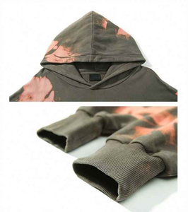 Sweat à capuche vintage délavé à l'acide 400 g/m² pour homme, design unique, personnalisé, effet soleil délavé, épais, idéal pour l'hiver - Product Image 5