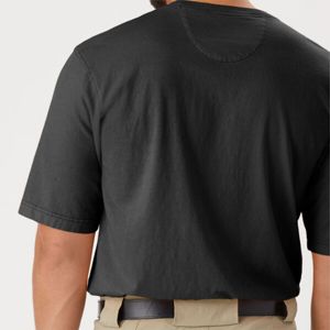 เสื้อยืดผ้าฝ้ายกระเป๋าคลาสสิกของผู้ชายทนทานเสื้อแขนสั้นระบายอากาศสำหรับใส่ทำงานและชุดลำลอง - Product Image 6