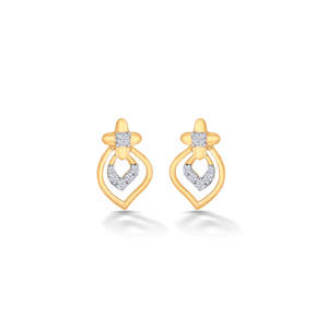 Pendientes de Oro Amarillo con Diamantes para Mujer - Product Image 2