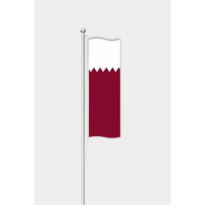 Customizable Outdoor Vertical Katar <b>Flag</b> Digital Printing Aluminum Fiberglass <b>Pole</b> Polyester Pennant Beach Display Beach <b>Flag</b> - Product Image 1