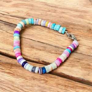 2025 été à la mode perlé Bracelet multi-couleur opale Heishi avec 5-6mm rond lisse bonbons perles de pierre pour les anniversaires - Product Image 5