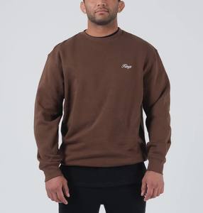 Hombres Oversize 100% Algodón Pullover Entrenamiento Drop Shoulder Hombres Cuello redondo Sudadera - Product Image 2