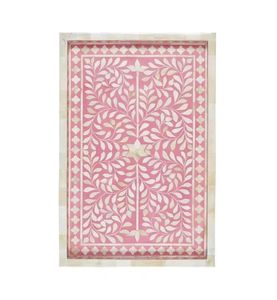 Bandeja de servicio de trabajo con incrustaciones de hueso hechas a mano Bandeja única de diseño de la empresa de fabricación india para el trabajo o el ocio - Product Image 2