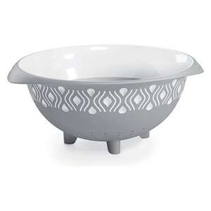 Stefanplast TOSCA Grey Plastic <b>Colander</b> (28cm)-Durable & Stylish Kitchenware - Product Image 1
