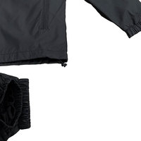 Conjuntos Deportivos Personalizados con Logotipo, Chaqueta Cortavientos Informal de Invierno Unisex al por Mayor de Diseñadores de Ropa Urbana Negra, Poliéster/Algodón