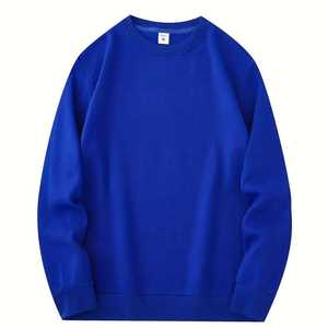 Classic 2025 Loose Plain Casual Wear Men Sweatshirt 100% Cotton Winter High-quality Breathable Made in Pakistan - Product Image 1