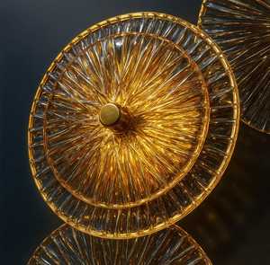 Aplique de Pared de Cristal Texturizado Estilo Art Deco |   Lámpara de Diseño de Lujo |   Iluminación Decorativa de Alta Gama - Product Image 2