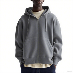 Sweat à capuche unisexe à fermeture éclair avec imprimé graphique, style hip-hop, streetwear pour la culture urbaine, sweat à capuche ample à fermeture éclair - Product Image 2