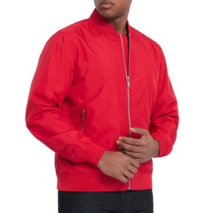 Custom Logo Manufacturer High Quality Trend Men's Bomber Jacket Custom Design OEM ODM Customized Color <b>Canvas</b> <b>Plain</b> Dyed - Product Image 1