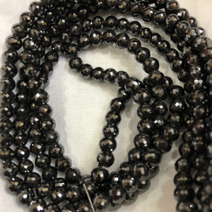 Cuentas de moissanita negra, collar de cuentas de moissanita facetadas, collar de cuentas de moissanita de corte AAA y otras joyas de diamantes - Product Image 2