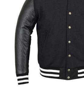 Chaqueta Varsity Informal Lisa para Hombre, Ropa Deportiva Lisa, Chaqueta Varsity al por Mayor, Chaqueta de Béisbol Unisex Personalizada de Moda - Product Image 4