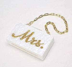 Pochette en résine la plus populaire pour les sacs à main des filles mariage fête nuptiale embrayages luxe dîner clair acrylique sac à main femmes sac de soirée - Product Image 3