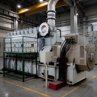 1250kVA 1000kW HFO Genset Bahan Bakar Berat Industri, Daya Kontinu untuk Pembangkit Listrik, Pusat Data, Tambang