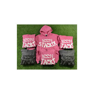 Fabricantes de ropa, sudaderas con capucha personalizadas para hombres, sudaderas de gran tamaño de peso pesado French Terry Pullover 3D Puff Printing Hoodie - Product Image 1