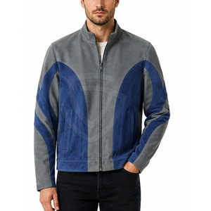 Authentic <b>Suede</b> <b>Leather</b> <b>Jacket</b> For Men Featuring Soft Genuine <b>Suede</b> Button Front Functional Pockets And Timeless Casual Style - Product Image 3