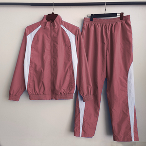 Conjunto Deportivo de Dos Piezas para Hombre, Chaqueta Cortavientos de Nailon con Bloques de Color, Estilo Urbano, Chaqueta con Cremallera y Pantalones Cortos - Product Image 2